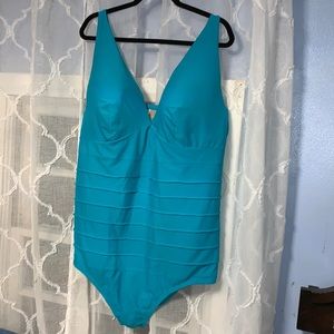 Size 28 / 4X Cacique Swim New one piece swimsuit